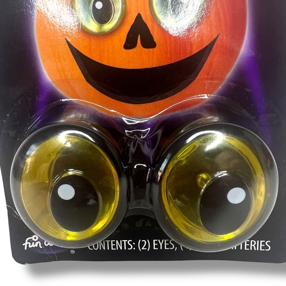 NEW‎ Pumpkin Pro Green Flashing Eyeballs Halloween Pumpkin Decoration - Picture 3 of 9